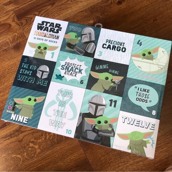 Star Wars Accessories - Star Wars: The Mandalorian 12 days of socks advent calendar